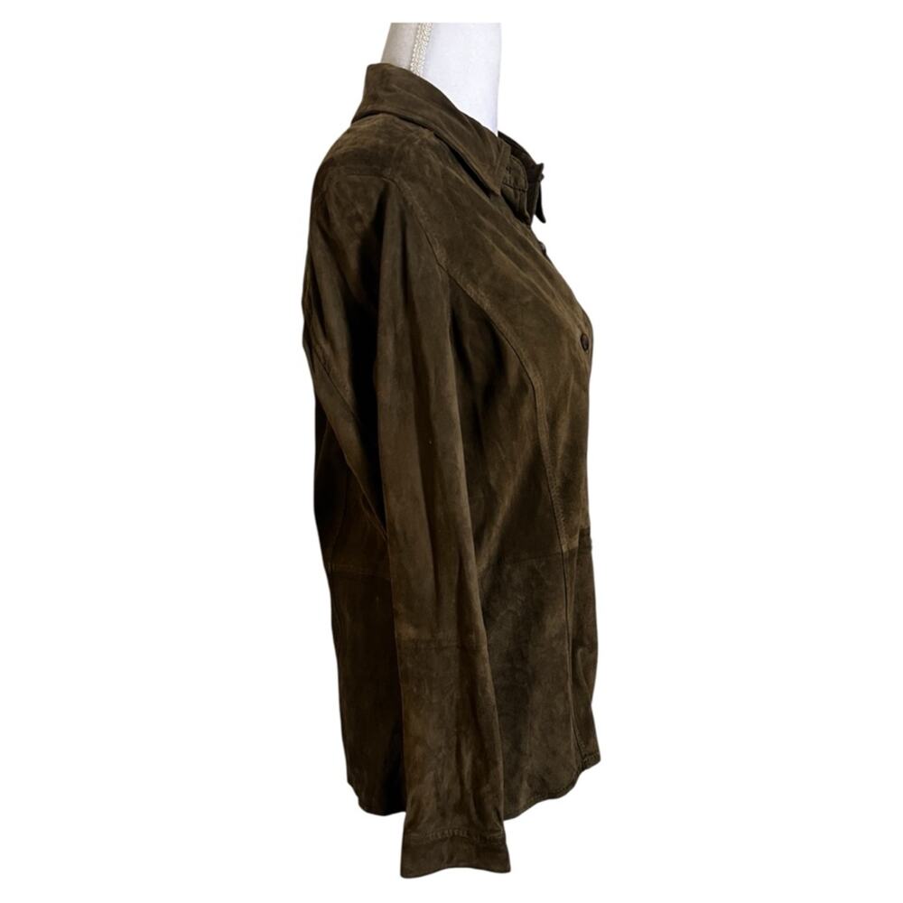 Vintage Harold’s women’s leather button down shirt small - Picture 3 of 6
